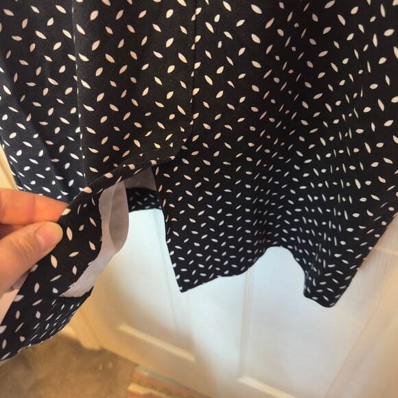 Diane Von Furstenberg Hadlie Bromley Dot Black Sheath Dress Size 8 Evening - Picture 7 of 9